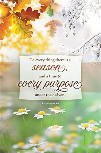 General Worship Bulletin - "to Everything There is a Season..." - KJV Scripture - (Package of 100)...