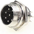 Aviation Plug Connector 10 Pairs Male Female Panel Metal Wire Connector 16mm Socket (8 Pins 10-Pack)...