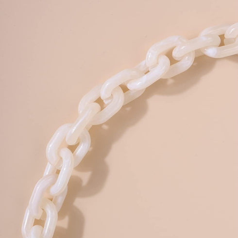 Chargances Resin Handbag Chain Strap 60cm Length Purse Chain Cross-Body Bag Chain Strap with Mental Clasp for Women Girls...