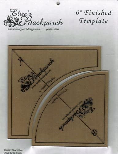 Elisa's Backporch Quick Curves template, Clear...