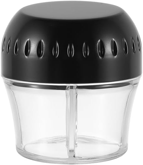 4 Compartment Spice Jar - Plastic Jar with Lids - Airtight Storage for Kitchen Counter...