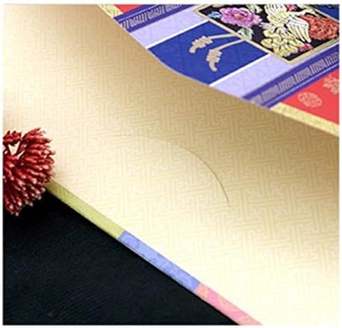 (Pack of 6) Korean Traditional Money Gift Envelopes for Cash Wedding, Birthday, New Year, Christmas, Multicolor...