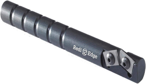Redi Edge Original Knife Sharpener – Portable Knife Sharpener with Duromite Sharpening Elements, Military-Grade Aluminum, 20° Double Edge - Black...