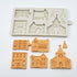 3D Xmas Christmas Tree House Silicone Mold For Fondant Cake Decor Chocolate Sugarcraft Gingerbread Baking Mould...