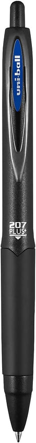 uniball 207 Plus+ Retractable Gel Pens 12 Pack in Blue with 0.7mm Medium Point Pen Tips - Uni-Super Ink+ is Smooth, Vibrant, and Protects Against ...