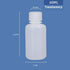60ml/5 Pcs HDPE Narrow Mouth Round Container, Leak Proof Plastic Lab Chemical Reagent Bottles, Water Sample Bottles (Translucence, 2 oz)...