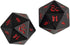 Ultra PRO Dungeons & Dragons Ampersand Heavy Metal D20 Dice Set (2 Pieces) - Great for RPG, DND, MTG as Gamer Dice or Board Gaming Dice...