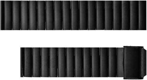 Kumi Watch Smart Watch Strap Watchband 22mm Bamboo Style Stainless Steel Replacement Smart Watch Wristbands for Watch Black...