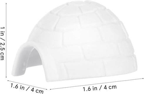 Toyvian 6pcs Mini Igloo Toys Lifelike Ice House Models Arctic Figurines Toys for Boys Girls Kids Dollhouse Micro Landscape Decoration...