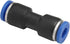Baomain 10pcs Pneumatic Union Fittings PU-6 6mm Push In Quick Touch to Connect Tube...