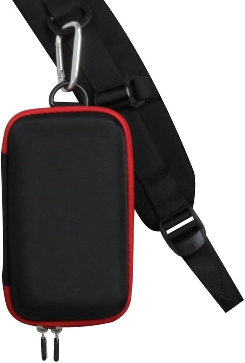 Hard Travel Case for Ekrist/LanLuk Portable Charger Power Bank 25800mAh (Black + Red Zipper)......