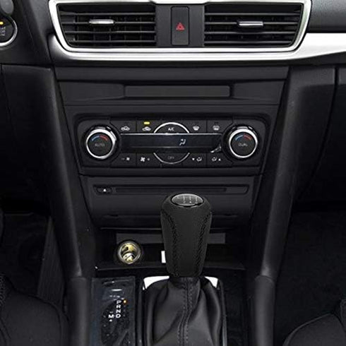 Gear Shift Handle, 5 Speed & 6 Speed Car Gear Stick Ergonomic Design Gear Shift Knob Fit for Mazda 3 BK BL 5 CR CW 6 II(6 speed)...