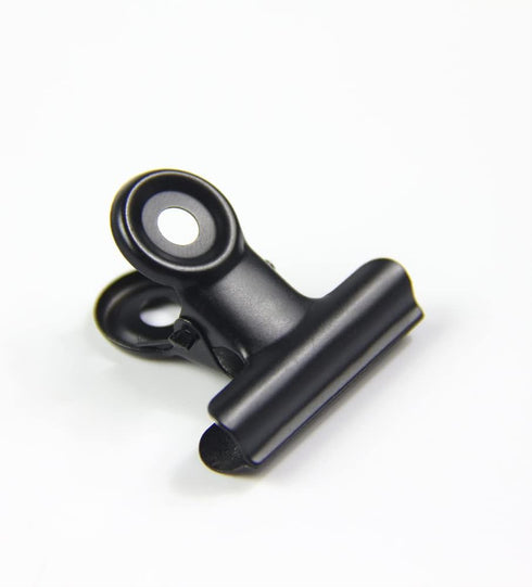 Coideal Black Small Bulldog Clips - 120 Pcs Mini Metal Hinge Bull Clips 22mm Tiny Binder Paper Clamps for Pictures, Photos...