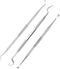 3 Pcs Stainless Steel Tooth Scraper Professional Dental Pick Scaler Teeth Tarter Plaque Remover Cleaner Teeth Cleaning Tools Dental Care Hygiene K...