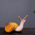 5Pcs Cute Small Snail Lifelike Fairy Garden Terrarium Decor Figurine Animal Toys...
