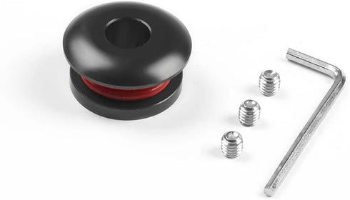 2 Pack Shift Knob Limiter Universal Car Shift Knob Boot Retainer Stopper Shifter Lever Shifting Head Buckle Stopper Adapter (Black + Red)...