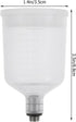 Ciieeo Plastic Containers Plastic Containers Plastic Containers PCS Plastic Spray airbrush pigment cup air spray paint cup Refillable Airbrush Pai...