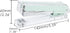 Mint Green Stapler Clear Acrylic Body Desk Staplers with Large Capacity Non-Slip No-Jam Desktop Stapling Tools for Office Home Desk Accessories Su...