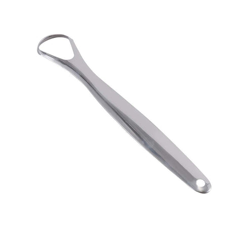 2PCS Metal Tongue Scraper,Stainless Steel Oral Tongue Cleaner Tongue Brush Reusable Tongue Scraper for Oral Care...