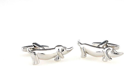 Dachshund Dog Pair Cufflinks in a Presentation Gift Box & Polishing Cloth...