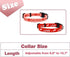 2 Pack Valentine’s Day Dog Collar Adjustable Heavy Duty Nylon Holiday Pet Collars Red and Pink Large...