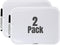 1InTheOffice Small White Board Dry Erase, 8-1/2 x 11 Inches, Wall Mounted, with Magnetic Strip & Marker, 2 Pack...