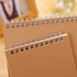 Kraft Paper Coil Notebook Blank Sketchbook Sketch Doodle Book Plain colorism Draft Art Paper...