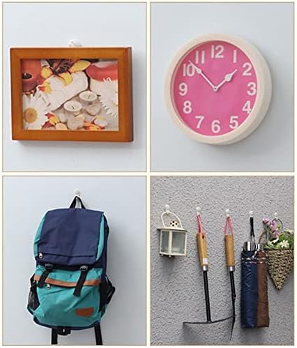 10Pcs White Non-Marking Hooks Painting Photo Plastic Hanging Hooks Wall Hooks Photo Frame Seamless Hooks Home Decor, Hooks, Industrial Hardware...