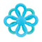 Nuby Fun Loops Teether - Flower-Shaped Infant Teething Toy for Babies - 3+ Months - Blue and Aqua...