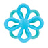 Nuby Fun Loops Teether - Flower-Shaped Infant Teething Toy for Babies - 3+ Months - Blue and Aqua...
