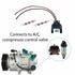 MLE Innovations A/C Compressor Control Valve Plug CV Wiring Harness Repair Connector for Kia Hyundai Vehicles Optima Sonata Santa Fe Accent Forte ...