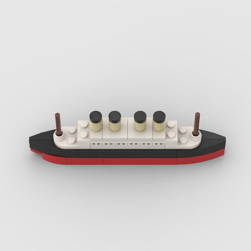Titanic Break MOC Building Blocks,Cruise Ship Shipwreck DIY Boat Blocks Building Toys Gifts for Kids-56PCS...