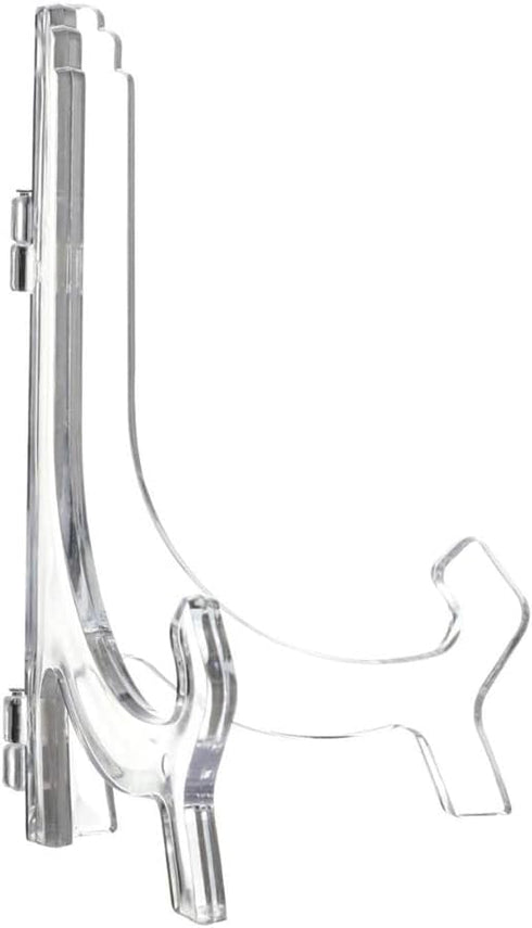 8 Pack 4.5 Inches Acrylic Easel Stand,Display Stand Kitchen Picture Frame Stand Picture Bracket Acrylic Decoration Plate Holder Frame Book Stand...