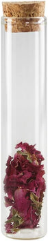 10 PCS Transparent Glass Test Tubes with Cork Stoppers Round Straight Bottles Containers for Powder Candy Storage Scented Tea Scientific Experimen...
