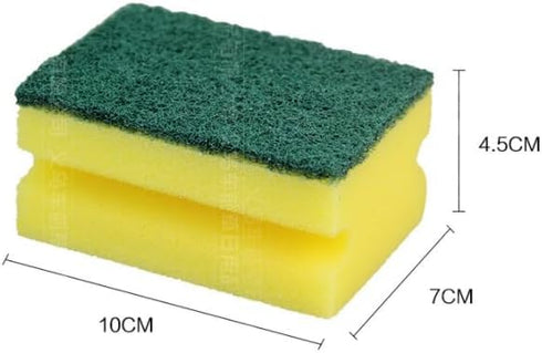 Multifunction Scrub Sponge Protects Nails and Fingers – Sponges for Cleaning Remove Tough Stains, Grease, Residue (Green 1 pcs)...