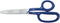 Klein Tools G718LRCB Scissors, Made in USA, Heavy Duty Carpet Shear with Large Ring, Curved Handles and Blunt Tips for Trimming Carpet Pile, 9-Inc...