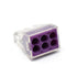 50pcs 6 Port Push-in Electrical Wire Connector, PCT-106 Quick Connection Terminal Compact Wire Connector for 18-12 AWG Solid Stranded Wires...