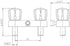 RV/Mobile Home Shower Faucet with Top Threaded Diverter - White with Clear Handles...