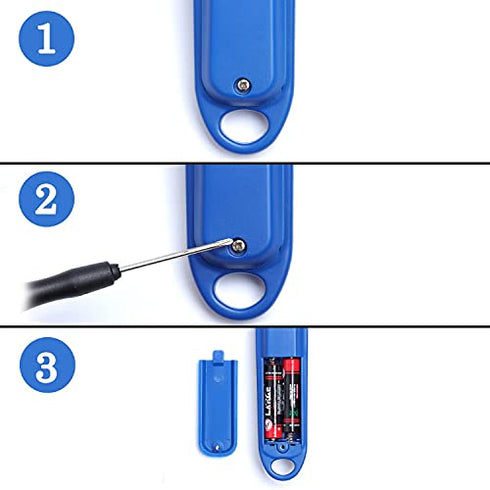 Yoidesu Digital Kitchen Scale, Electronic Gram Measuring Spoon, 500g/0.1g Blue Cute Digital Weight Scale Spoon with 3 Measuring Spoons for Portion...
