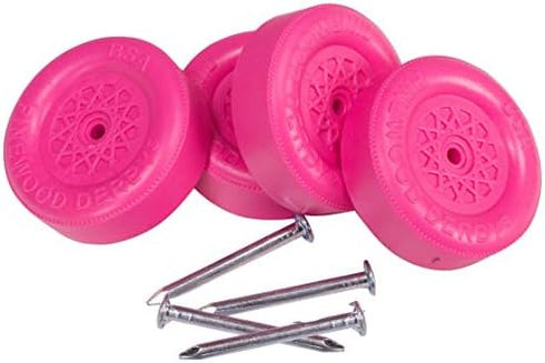Official Pinewood Derby Wheels and Axles (Pink)...