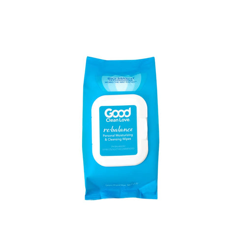Good Clean Love Rebalance Feminine Wipes, Supports Vaginal Health Naturally & Reduces Odor, Moisturizing & Cleansing Hygiene Product Made with Alo...