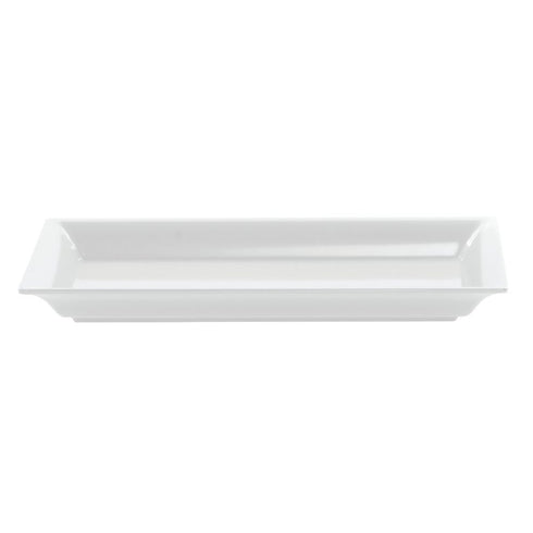 American Metalcraft MEL19 Endurance Melamine Rectangular Platter, 14.25" x 7.5", White...