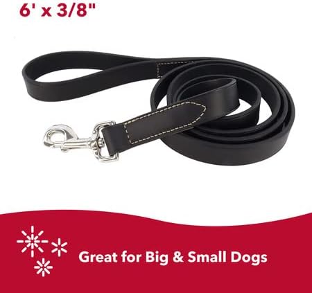 Coastal Pet Circle T Oak Tanned Leather Dog Leash - Durable Dog Leash Perfect for Leash Training - Comfortable Leash for Puppies & Dogs Made from ...