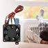 PTC Air Heater, 110V Mini Air Heating Small Space Fan Heater Constant Temperature Insulation PTC Thermistor Heater With Fan(12V/250W)...