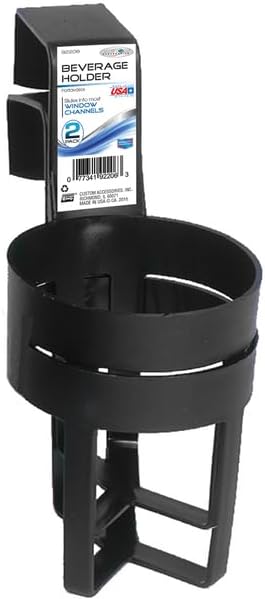 Custom Accessories 92206 Black Small Cup Holder, (Twin Pack)...