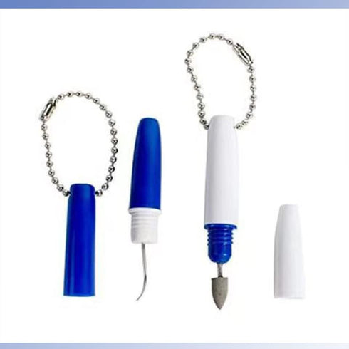 2PCS Dental Picks Portable Dental Tooth Picks Teeth Stain Remover Reusable Teeth Eraser Mini Travel Plaque and Tartar Remover Dental Tool Set Teet...