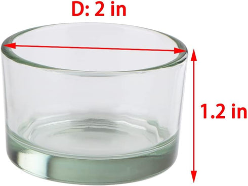 2 Pcs Hamster Food and Water Bowl Glass Anti-Turning Transparent Dish for Hamster and Other Small Pet...