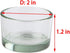 2 Pcs Hamster Food and Water Bowl Glass Anti-Turning Transparent Dish for Hamster and Other Small Pet...