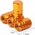 4Pcs Orange Tire Valve Stem Caps, Heavy-Duty Tire Valve Caps, Aluminum Alloy Wheel Caps, Tires Accessories, Universal for Cars, Suvs, Bike, Trucks...