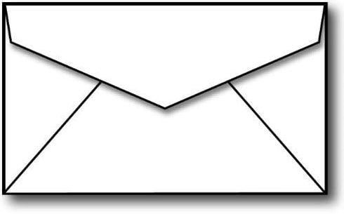 Mini Envelopes, 4 1/2" x 3" White - 100 Envelopes...